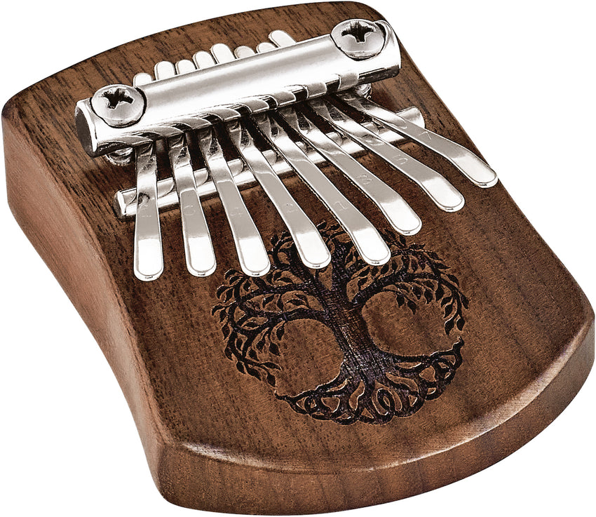 MEINL Sonic Energy KL801TOL Mini Kalimba 8 Töne, Baum des Lebens, Walnuss