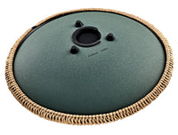 MEINL Sonic Energy OSTD4DGE 16" Octave Steel Tongue Drum, F# Minor, 9 Notes, 432 Hz, Dark Green