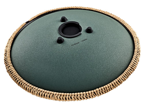 MEINL Sonic Energy OSTD4DGE 16" Octave Steel Tongue Drum, Fis Moll, 9 Töne, 432 Hz, Dunkelgrün