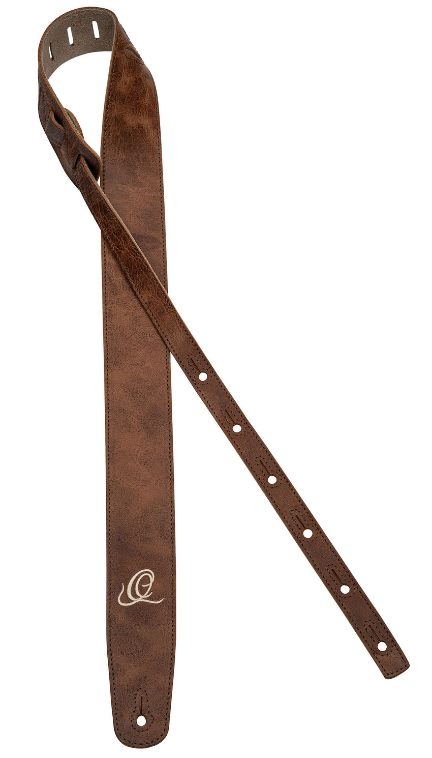 Ortega OSSU-40 Wildledergitarrengurt - Cognac