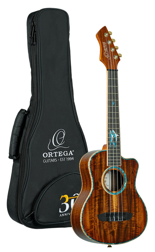 ORTEGA RUHZ30TH-BW 30th Anniversary Tenor Electro-Acoustic Ukulele incl. Bag (Blue Whale)