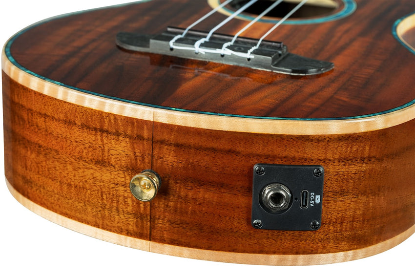 ORTEGA RUHZ30TH-BW 30th Anniversary Tenor Elektroakustik Ukulele inkl. Tasche (Blauwal)