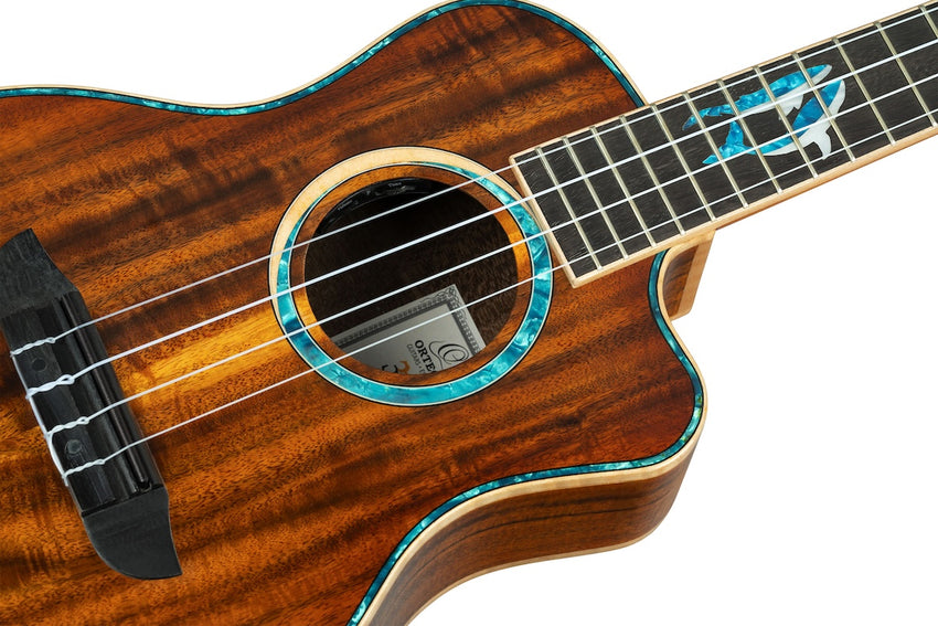 ORTEGA RUHZ30TH-BW 30th Anniversary Tenor Elektroakustik Ukulele inkl. Tasche (Blauwal)