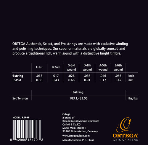 ORTEGA Custom Made Strings Pro Resonator Guitar String Set