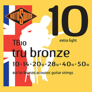 CORDE PER CHITARRA ACUSTICA ROTOSOUND TRU BRONZE 