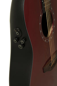 OVATION 1516VRM-G PRO SERIES ULTRA MID-DEPTH NON-CUTAWAY VAMPIRE RED METALLIC 