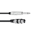 OMNITRONIC ADAPTERKABEL XLR F / KLINKE MONO SCHWARZ - DANYS MUSIC SHOP VILLACH