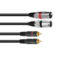 OMNITRONIC ADAPTERKABEL 2 x XLR M /2x CINCH - DANYS MUSIC SHOP VILLACH