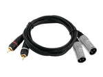 OMNITRONIC ADAPTERKABEL 2 x XLR M /2x CINCH - DANYS MUSIC SHOP VILLACH