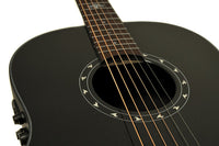 OVATION 1516PBM-G PRO SERIES ULTRA MID-DEPTH NON-CUTAWAY PITCH BLACK METALLIC 