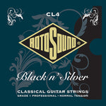 ROTOSOUND CL4 BLACK&SILVER KLASSIKGITARRENSAITEN BALL END