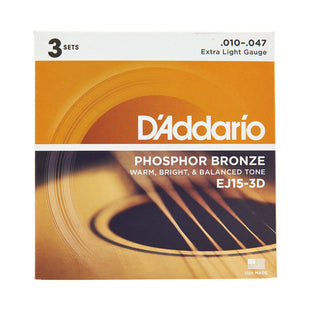 D'Addario EJ15 Acoustic Guitar Strings 010-047