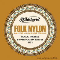 D´Addario EJ32 Folkgitarre, Nylon, Kugelende, - DANYS MUSIC SHOP VILLACH