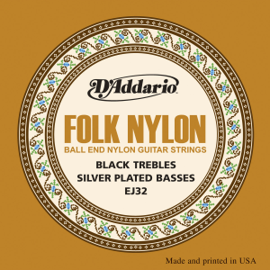 D´Addario EJ32 Folkgitarre, Nylon, Kugelende,