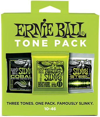 ERNIE BALL 3ER TONE PACK - SLINKY/SLINKY COBALT/SLINKY M-STEEL 10-46 - DANYS MUSIC SHOP VILLACH