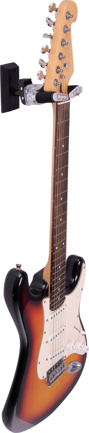 HERCULES HCGSP-38WBLT GITARRENWANDHALTERPLEXI AGS PLUS HOLZSOCKEL, 20JAHRE EDITION - DANYS MUSIC SHOP VILLACH