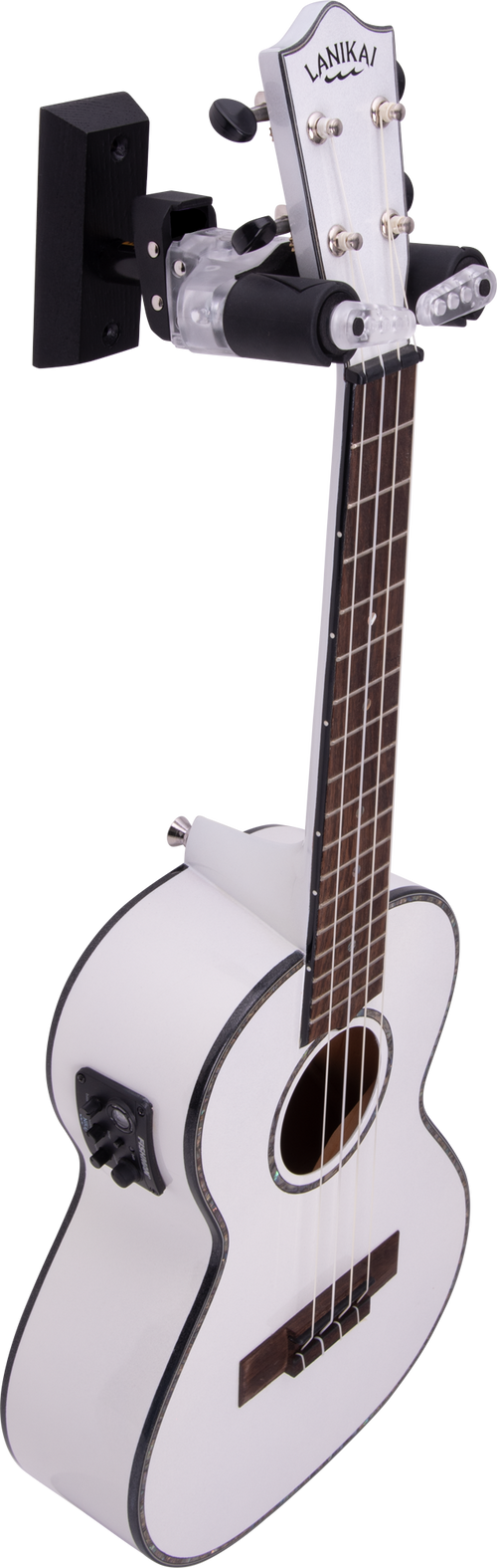 HERCULES HCGSP-38WBLT GITARRENWANDHALTERPLEXI AGS PLUS HOLZSOCKEL, 20JAHRE EDITION