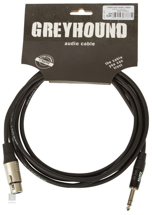 KLOTZ GRG1FP03.0 3M XLR F SU BAL.6.3 JACK