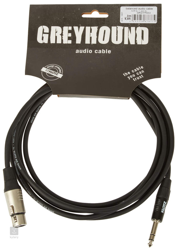 KLOTZ GRG1FP03.0 3M XLR F AUF SYM.6,3 KLINKE