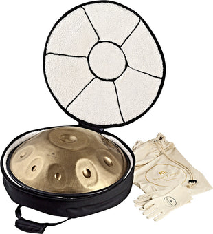 MEINL HPSTL100 HANDPAN STAINLESS STEEL VINTAGE GOLD, D KURD - DANYS MUSIC SHOP VILLACH