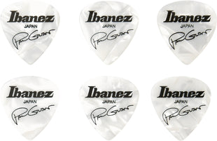 IBANEZ B1000PG-PW - PAUL GILBERT 6 PEZZI - PLETTRI PESANTI 1.0MM BIANCO PERLA